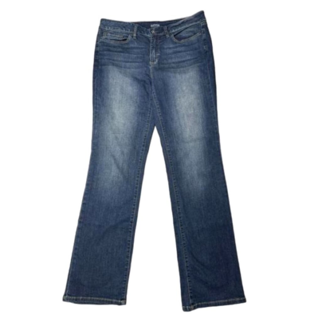 Yummie by Heather Thomson Boot Cut Hi Rise Dark Wash Jeans Size 34 #2004